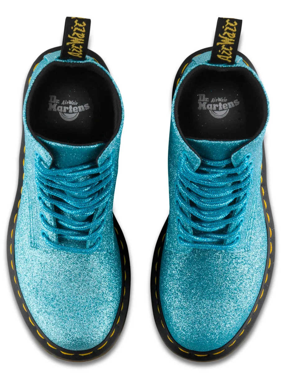 1460 Pascal Glitter Turquoise Boots