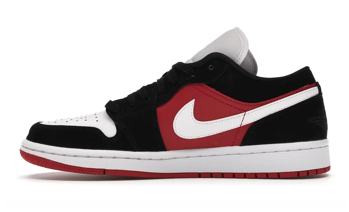 Air Jordan 1 Low Black White Gym Red (W)