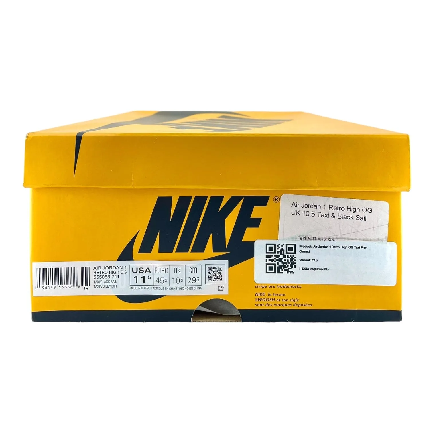 Air Jordan 1 Retro High OG Taxi Pre-Owned