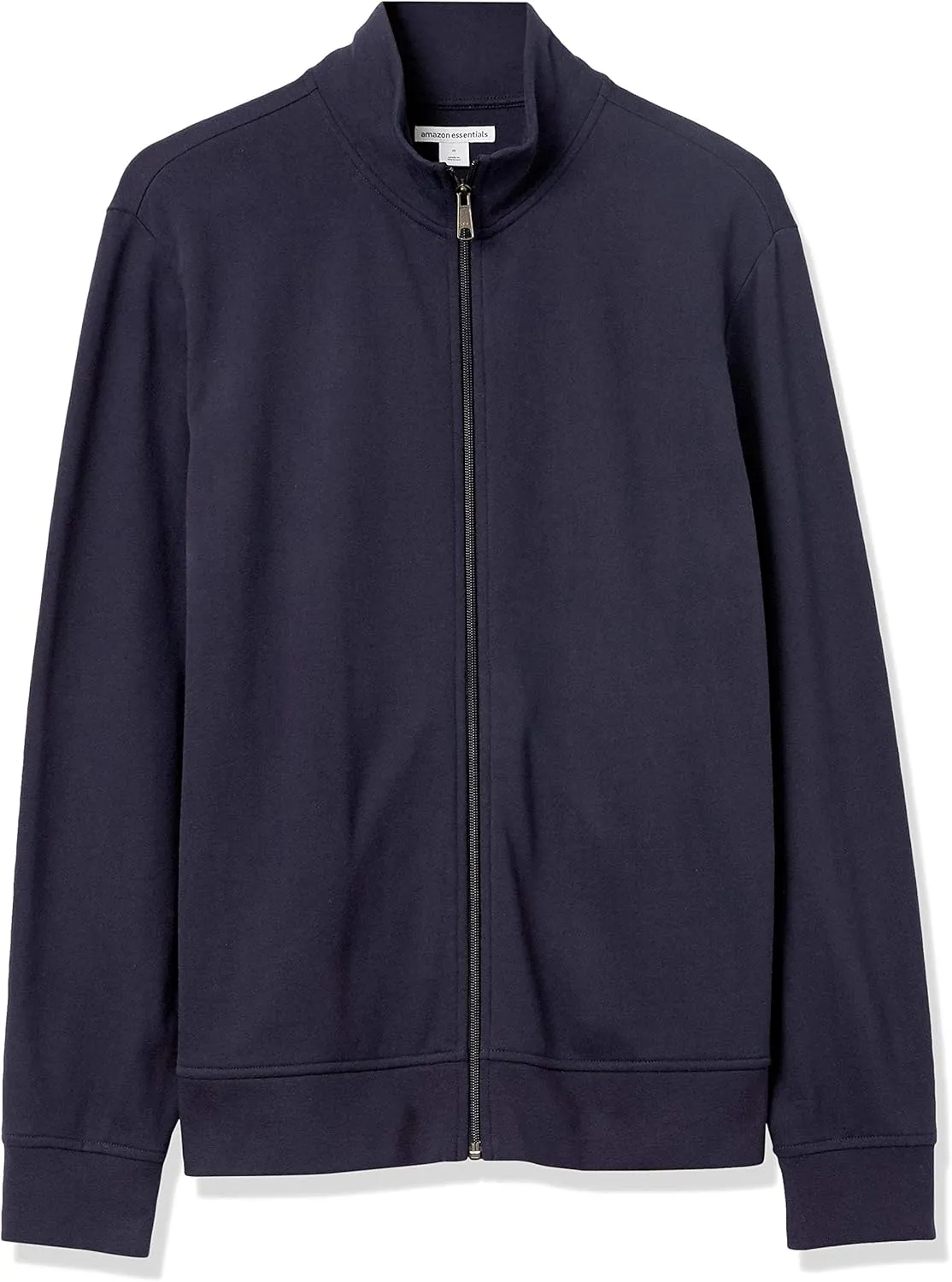 Amazon Essentials Men's Zip Up Sweatshirt, Lightweight French Terry, Mock Neck