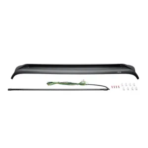 Auto Ventshade Aeroskin Lightshield Pro Bug Deflector - Black - Jeep Wrangler JK/Gladiator JT 2018-22