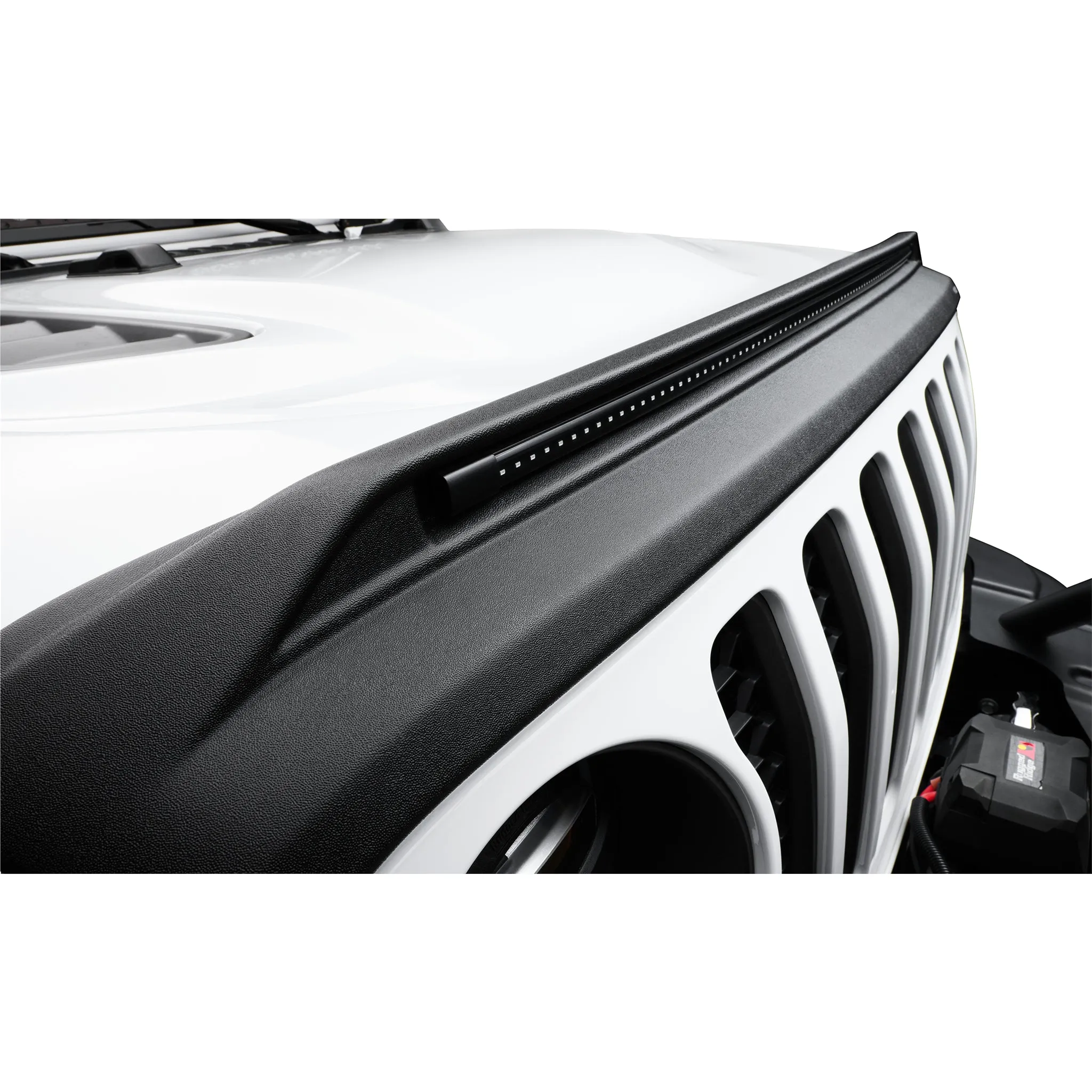 Auto Ventshade Aeroskin Lightshield Pro Bug Deflector - Black - Jeep Wrangler JK/Gladiator JT 2018-22