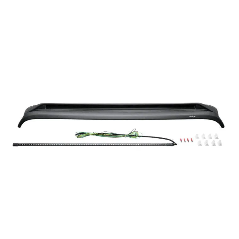 Auto Ventshade Aeroskin Lightshield Pro Bug Deflector - Black - Jeep Wrangler JK/Gladiator JT 2018-22