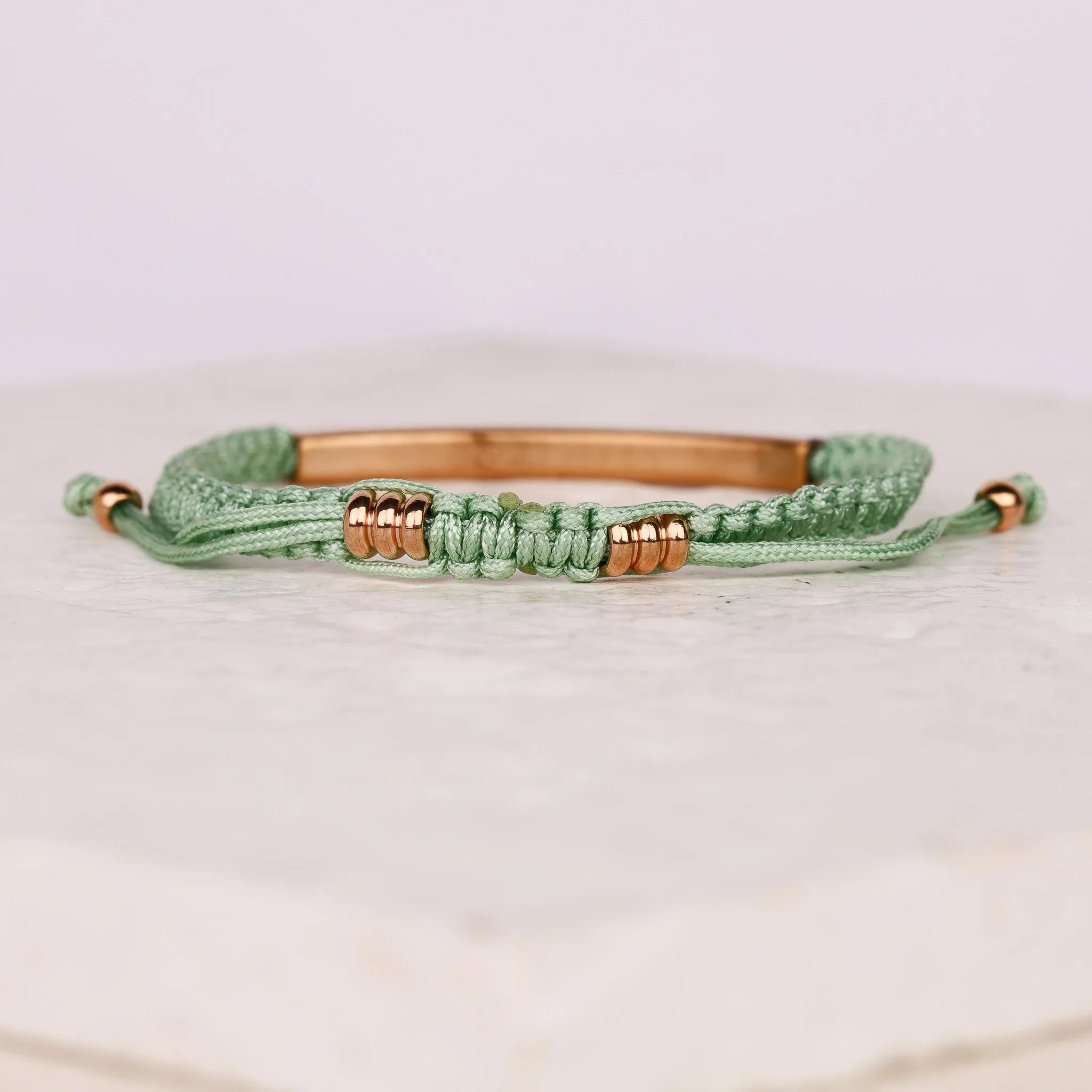 BEAUTIFUL GIRL, YOU WERE MADE TO DO GREAT THINGS ROPE BRACELET
