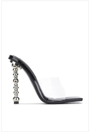 Black Clear Heels