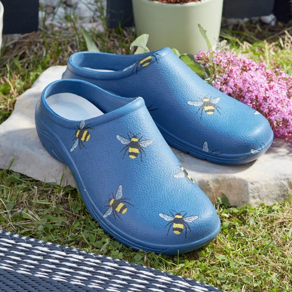 Briers Navy Bees Comfi Clogs - Size 4