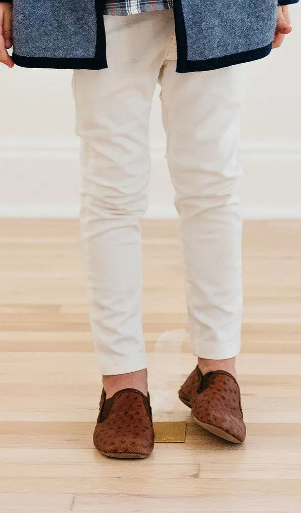 Brown Alligator Loafers