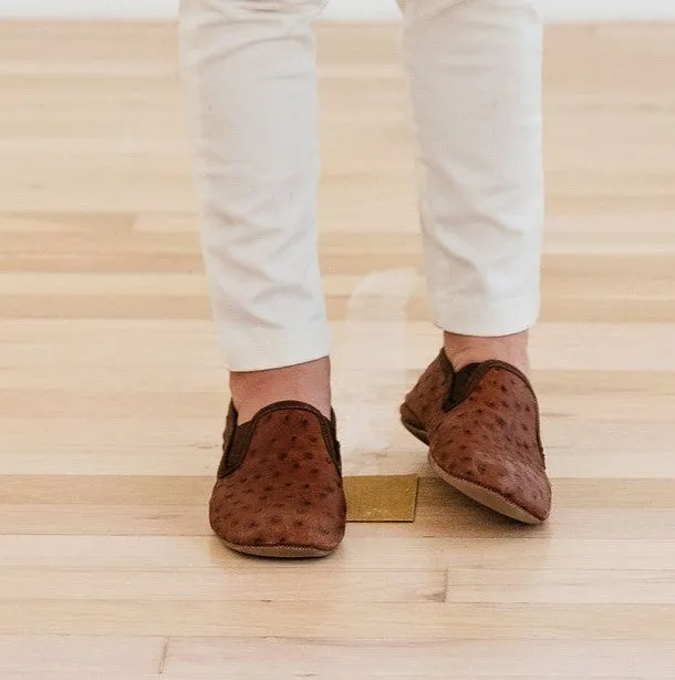 Brown Alligator Loafers