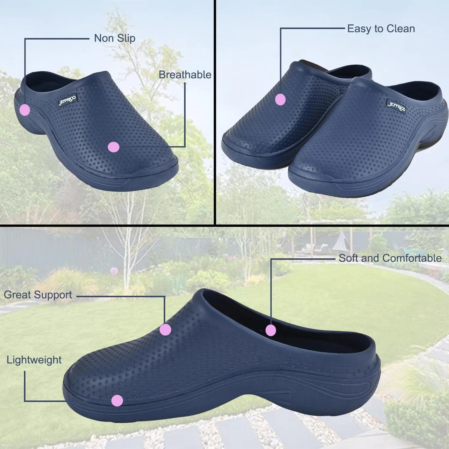 Comfort Trends Clogs for Women Nurse Shoes Garden Clogs