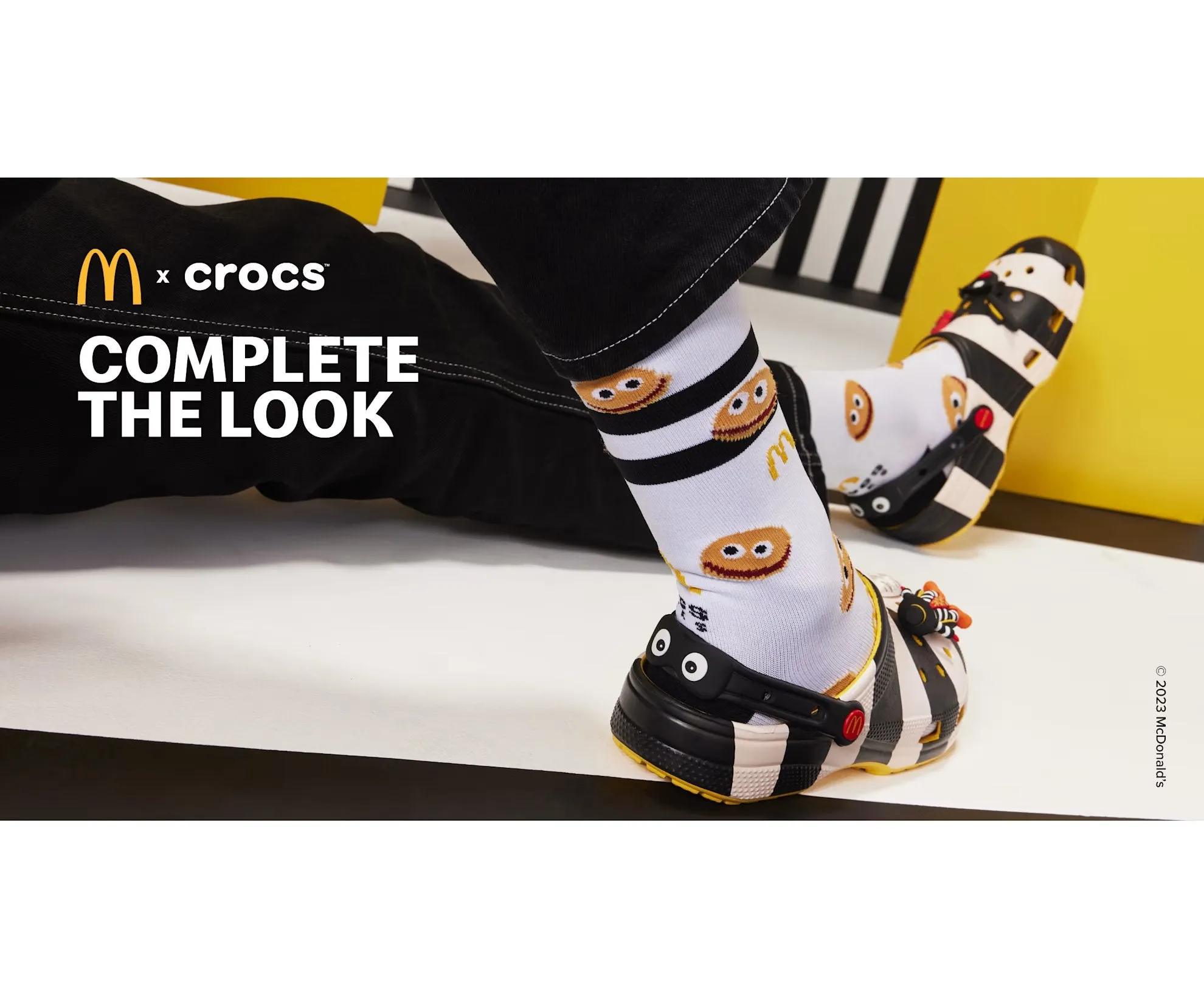 Crocs Classic x McDonald’s Clogs - Hamburglar, black/white