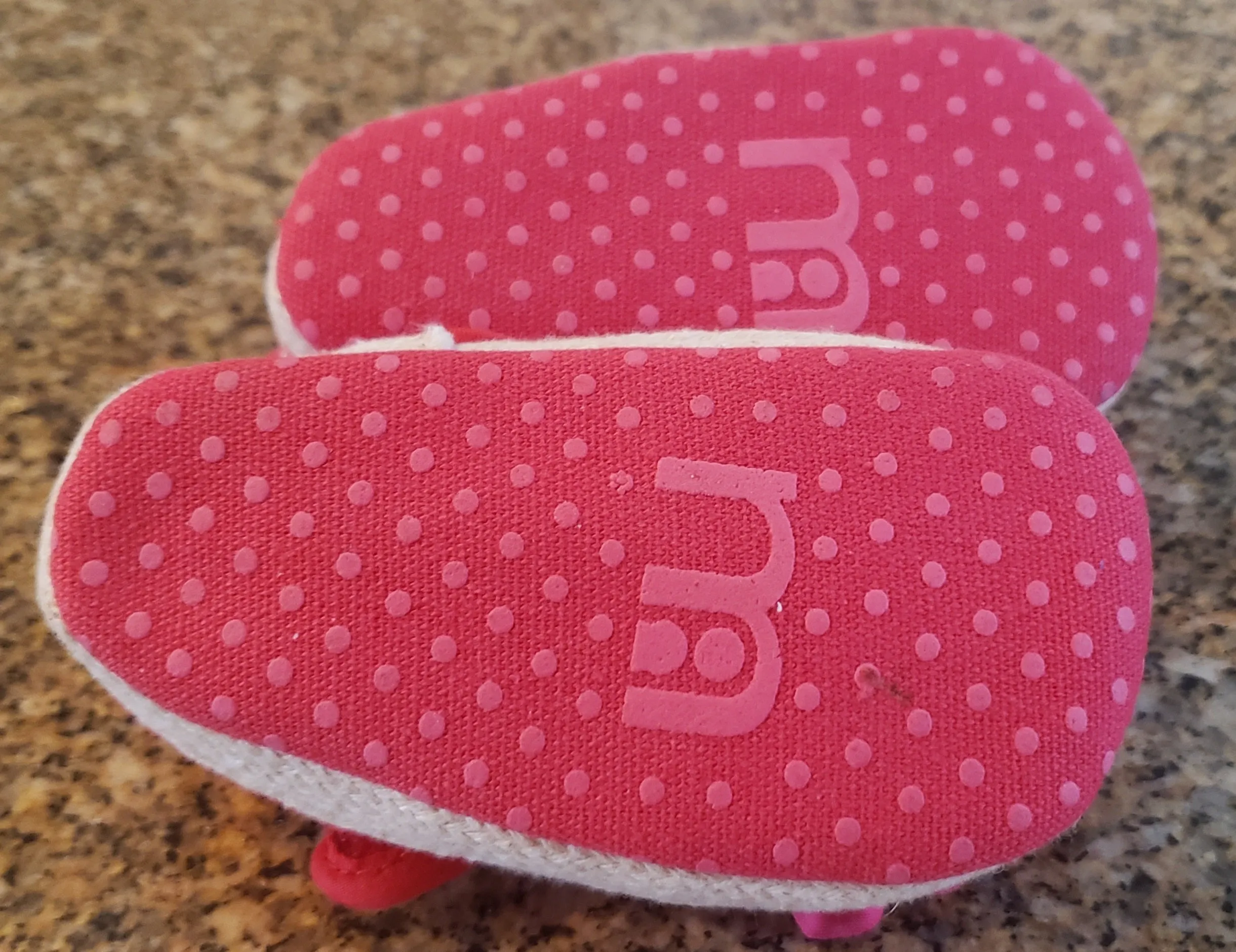Dark Pink Lacy Shoes with Rosettes