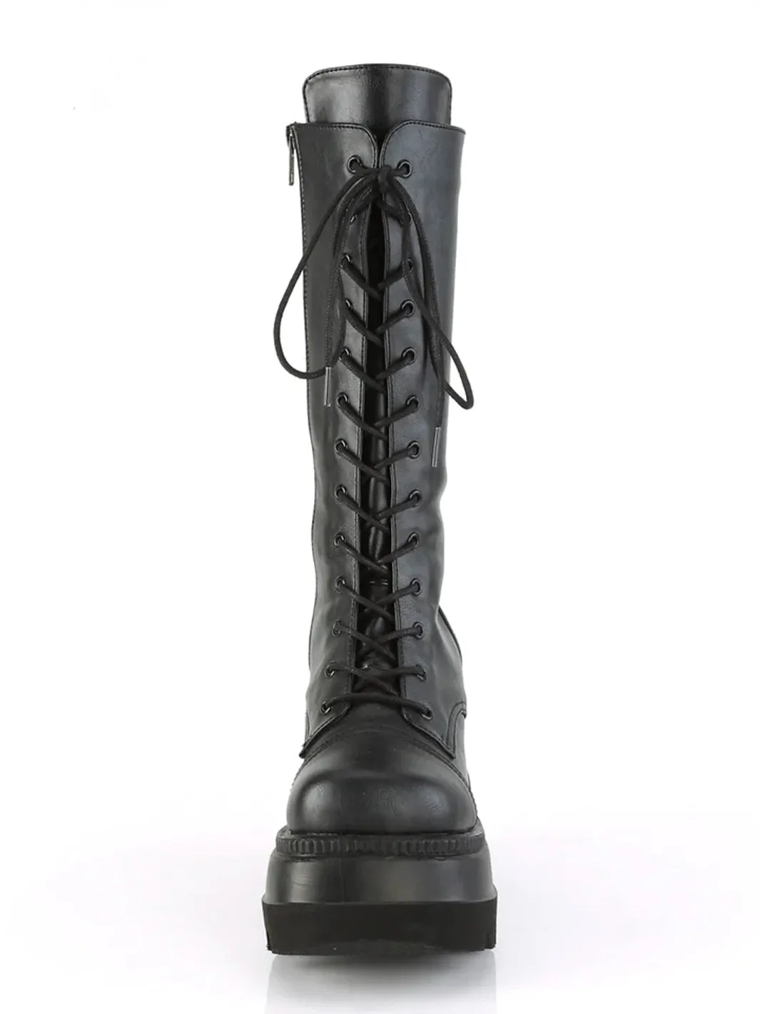 DEMONIA SHAKER-72 BOOTS - BLACK VEGAN LEATHER ✰ PRE ORDER ✰