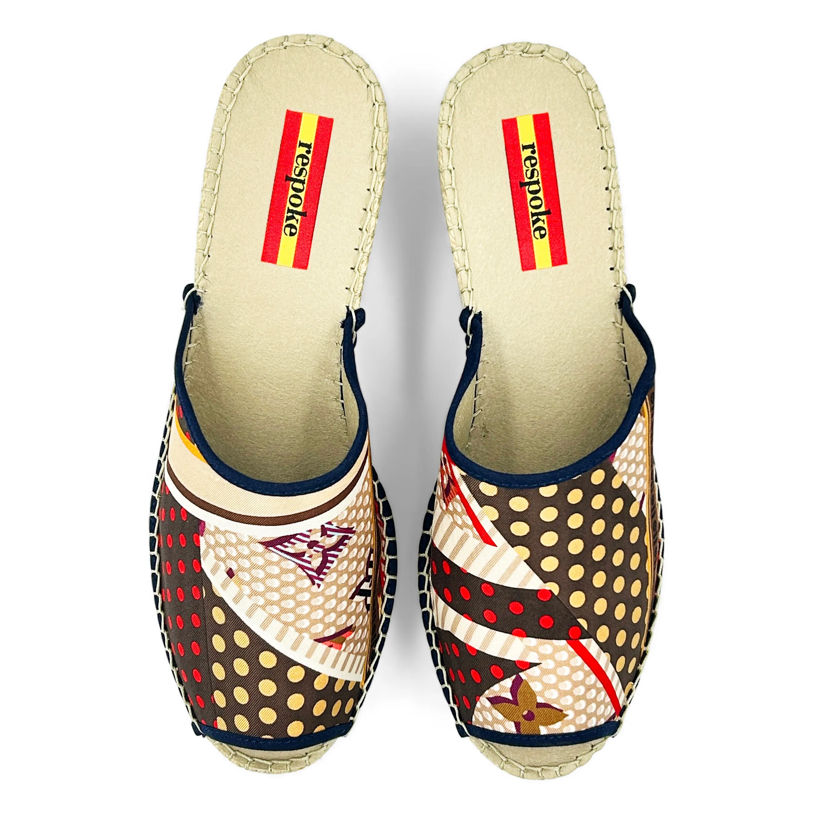 DOTTIE Tan Modern Wedge Espadrilles