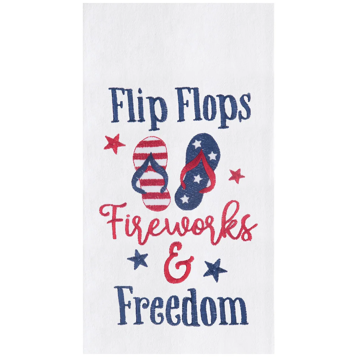 Flip Flops & Fireworks Kitchen Towel