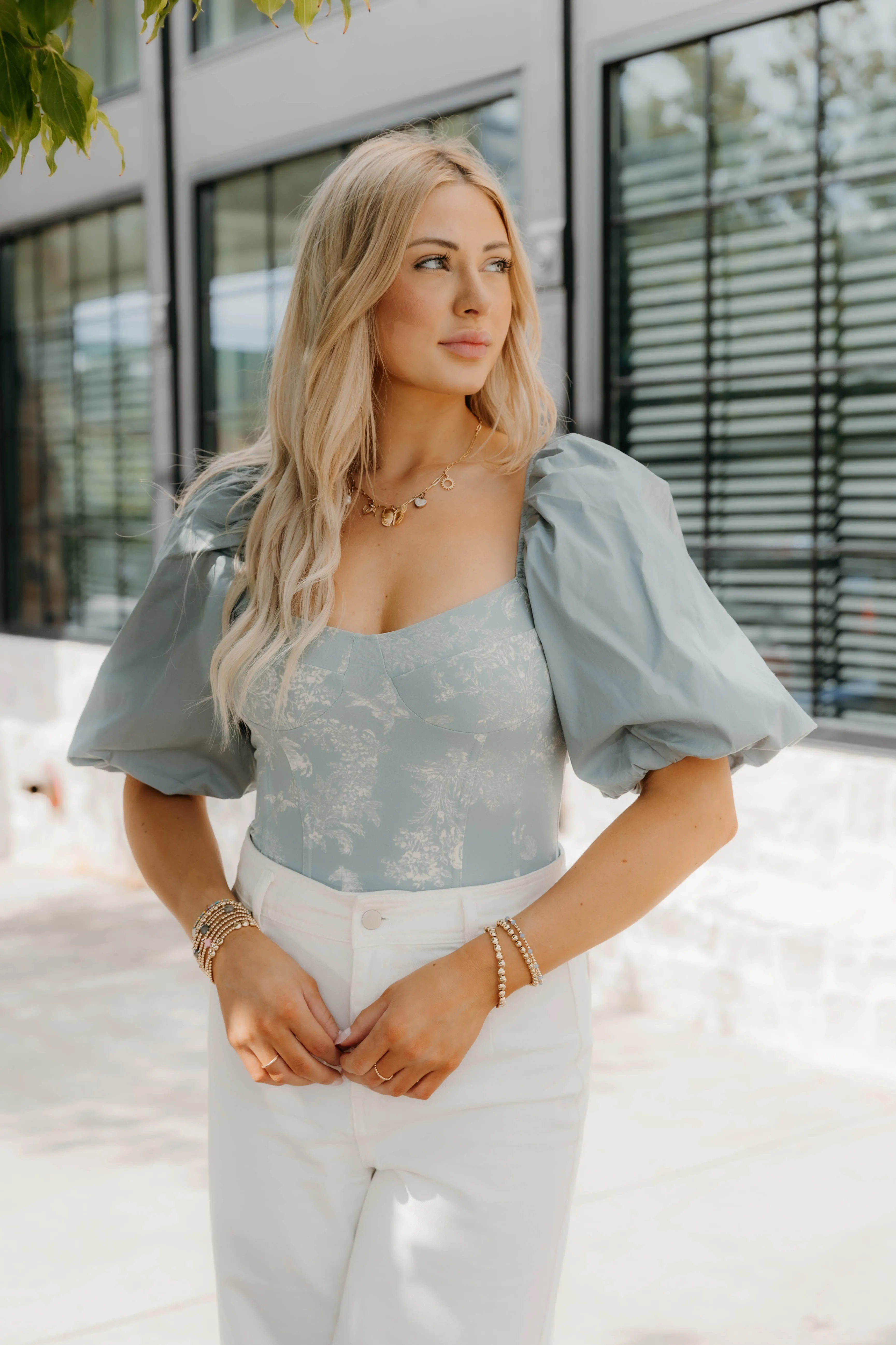 Free People Prairie Rose Bodysuit