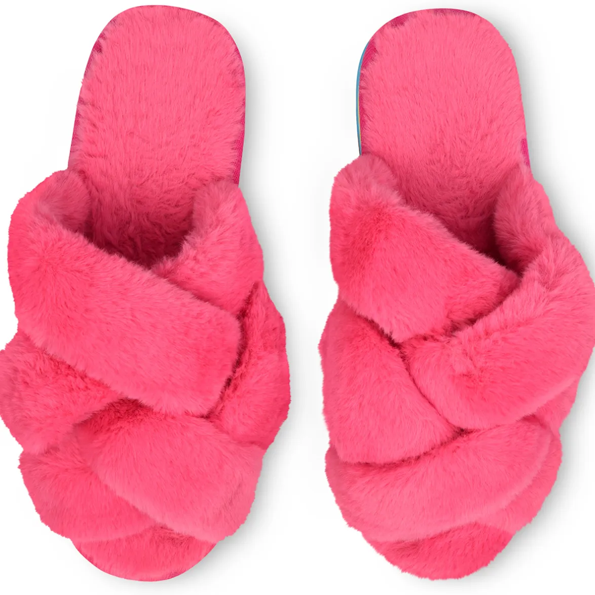 Furry Platform Slippers