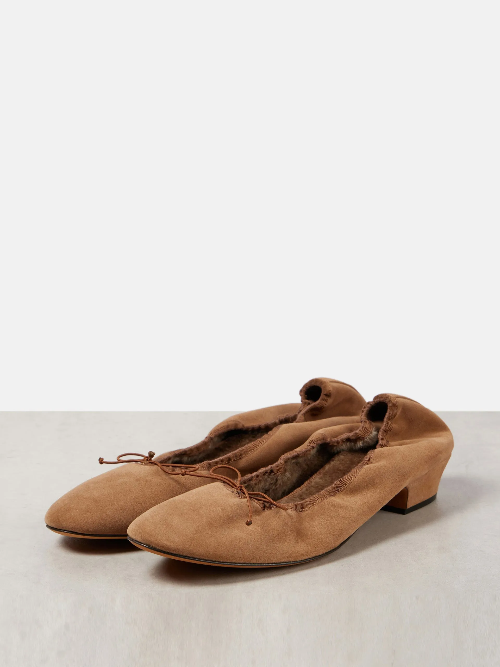 Hereditas suede ballet flats