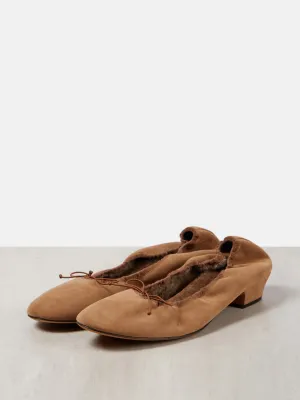 Hereditas suede ballet flats