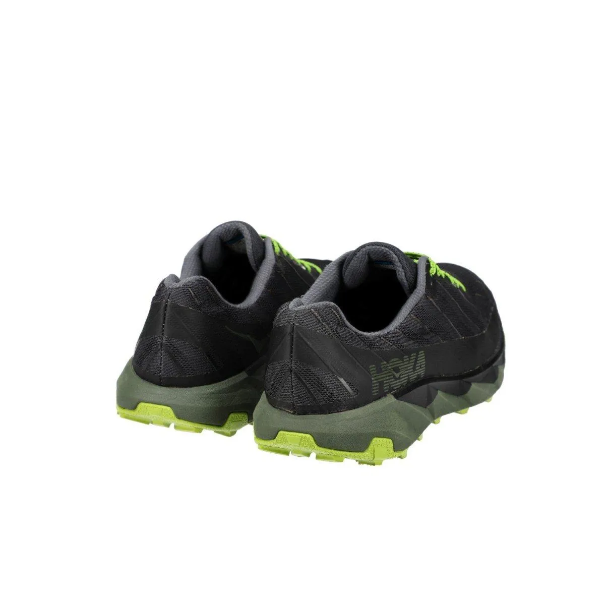 Hoka One One Torrent Trail Running Sport Shoes Fabric Black Colour For Men