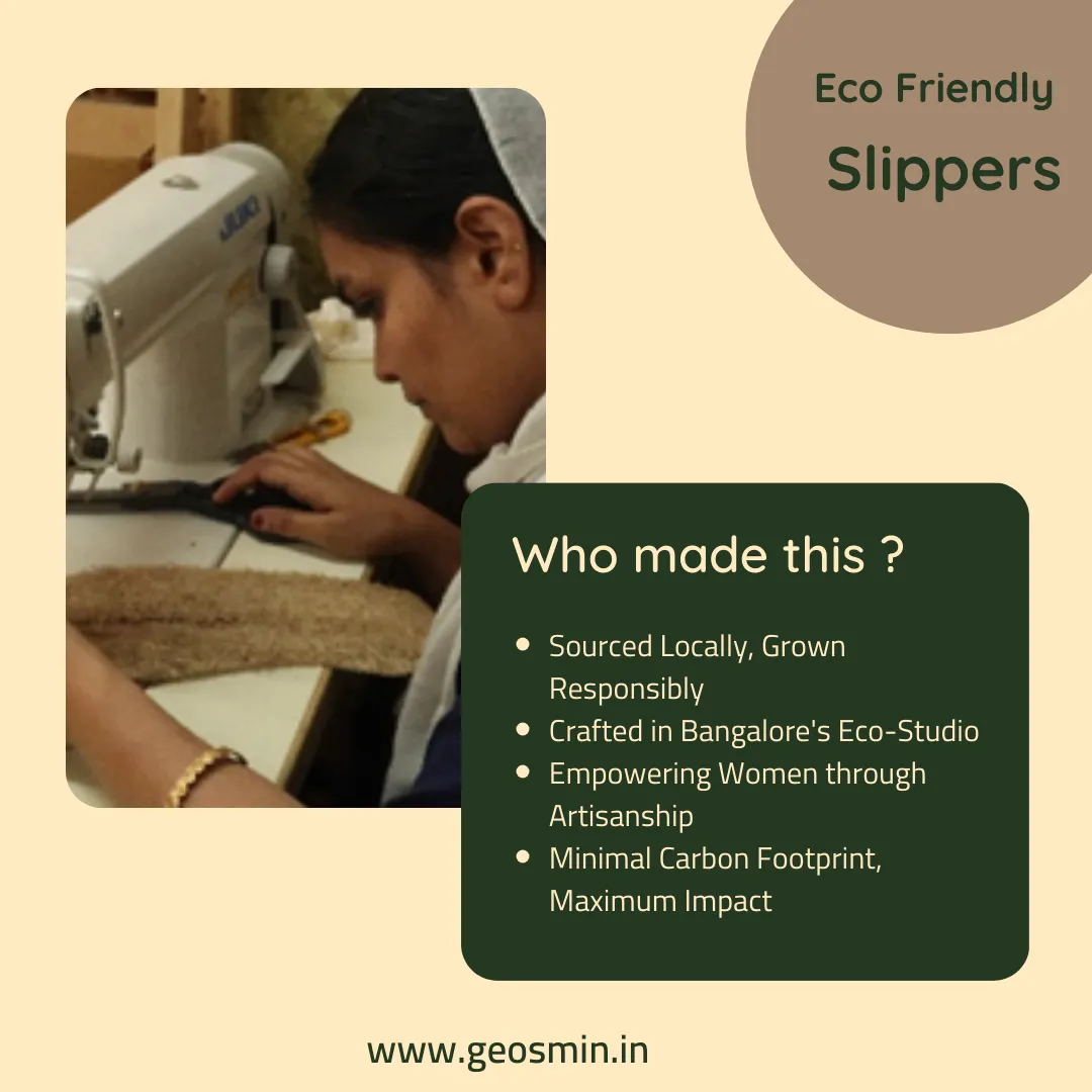 Indoor slippers – loofah | open toe slidders