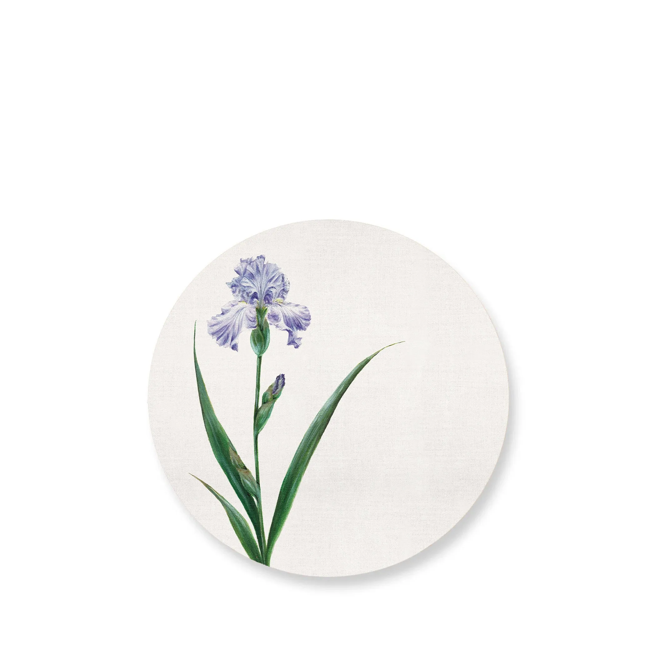 Iris Round Cork-backed Placemat in Violet