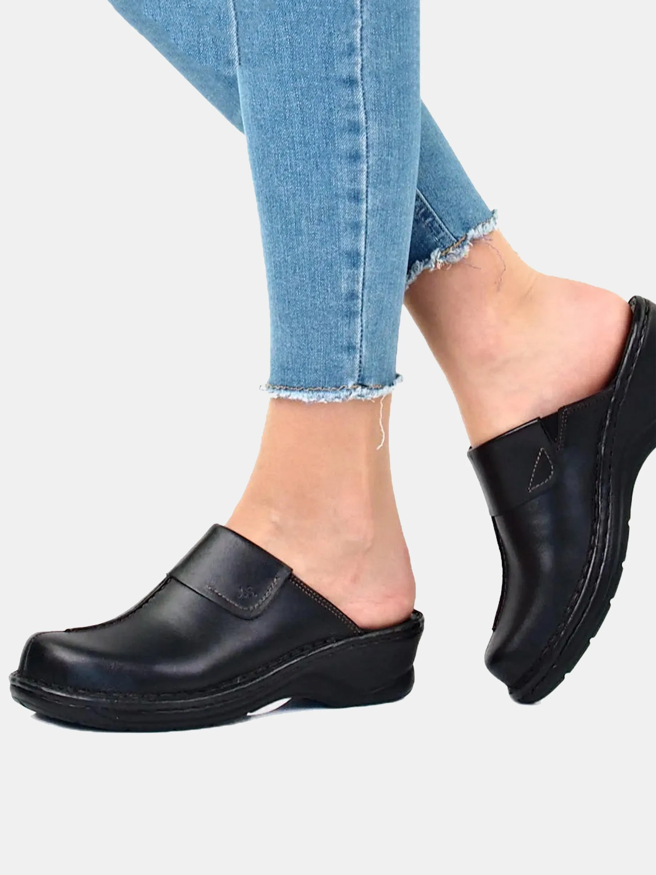 Josef Seibel Women's Carole Full Toe Leather Mules