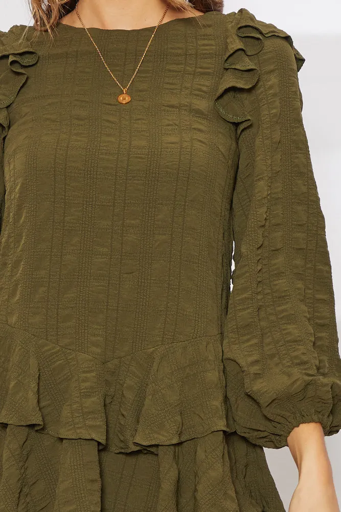 Juno Dress Khaki
