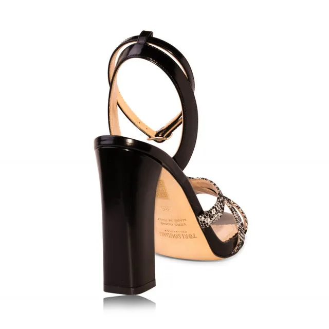 Kimberly Sandal -Black & White