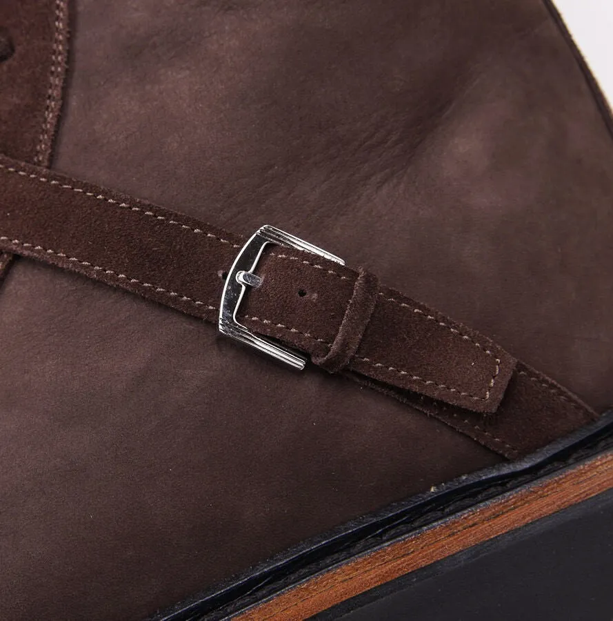 Kiton Nubuck Leather Ankle Boots