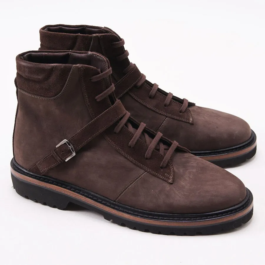 Kiton Nubuck Leather Ankle Boots