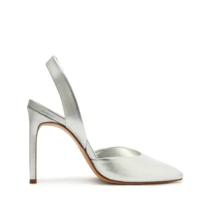 Lou Sling Metallic Leather Pump