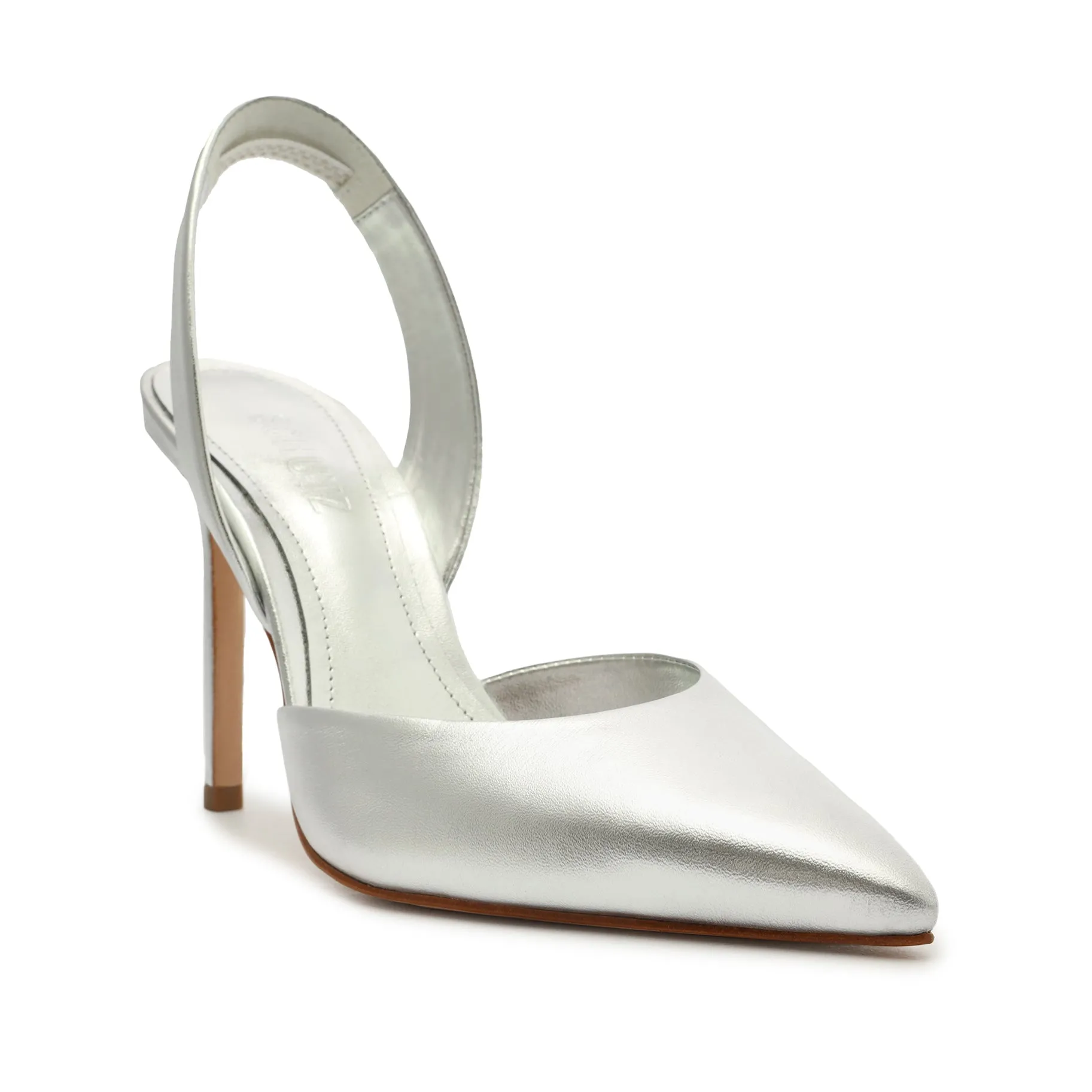 Lou Sling Metallic Leather Pump