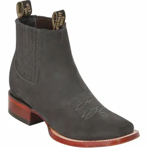 Men's Wild West Genuine Leather Ranch Toe Short Boot 282BM6309