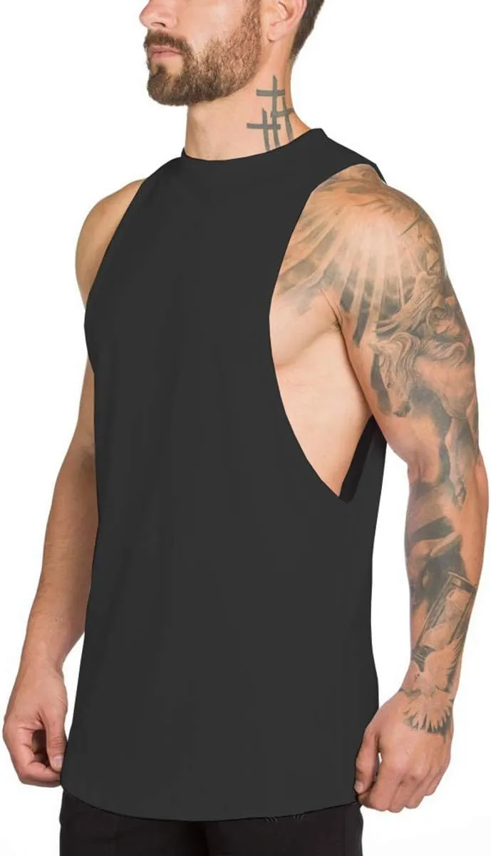 Muscle Killer Men's Muscle Cut Off Gym Workout Stringer Tank Tops Bodybuilding Fitness T-Shirts 1/2/3 Pack