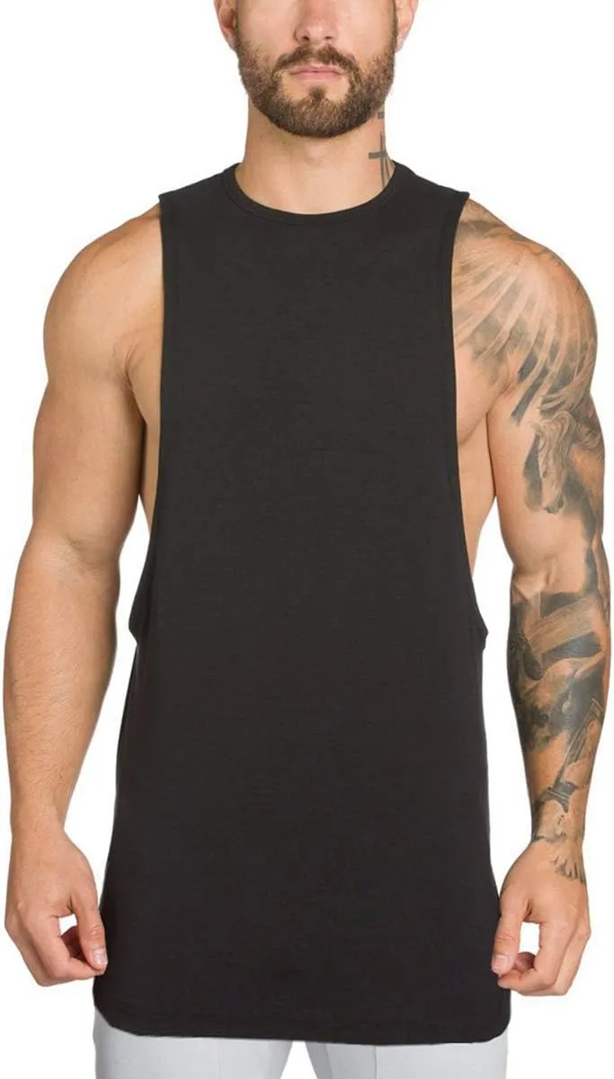 Muscle Killer Men's Muscle Cut Off Gym Workout Stringer Tank Tops Bodybuilding Fitness T-Shirts 1/2/3 Pack