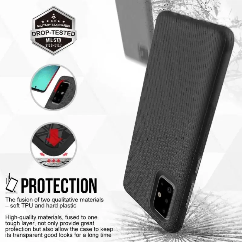 Mycase Tough For Samsung Galaxy A73 5g With Stand - Black