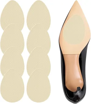 Non Slip Shoe Pads for Bottom of Shoes Sole Protector for High Heels Adhesive Shoe Sole Protectors Anti Slip Shoe Grips Noise Reduction Cushion High Heel Noise Reduction for Women Men (Beige)