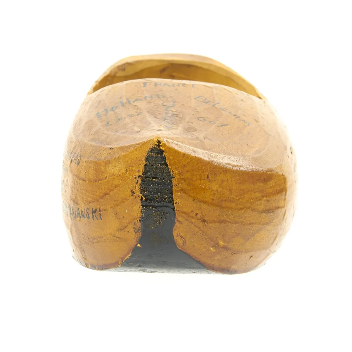 Original U.S. WWII 29th Infantry Division USGI Signed Dutch Wood Clogs - Bring Back