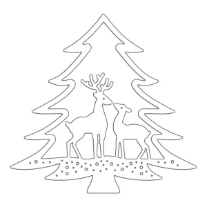 Penny Black Creative Dies - Deer In Tree*