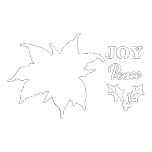 Penny Black Creative Dies - Xmas Poinsettia Cut Out*