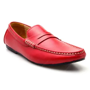 Penny Leather Loafer Soft Red