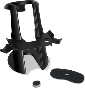 SARLAR VR Stand, Display Holder for Oculus Meta Quest 3/Quest 3S/Quest 2/PS VR2/Vision Pro/ Valve Index Headset and Touch Controllers Accessories