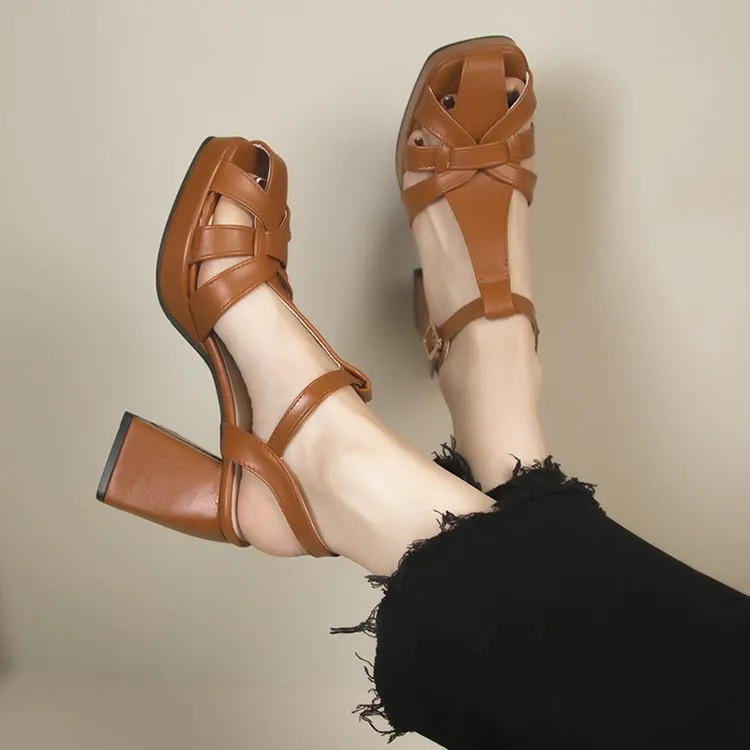 SH360 - Hollow Roman high heels