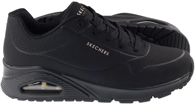 Skechers Trainers Womens Uno Stand On Air Black