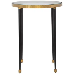 Uttermost Stiletto Antique Gold Side Table