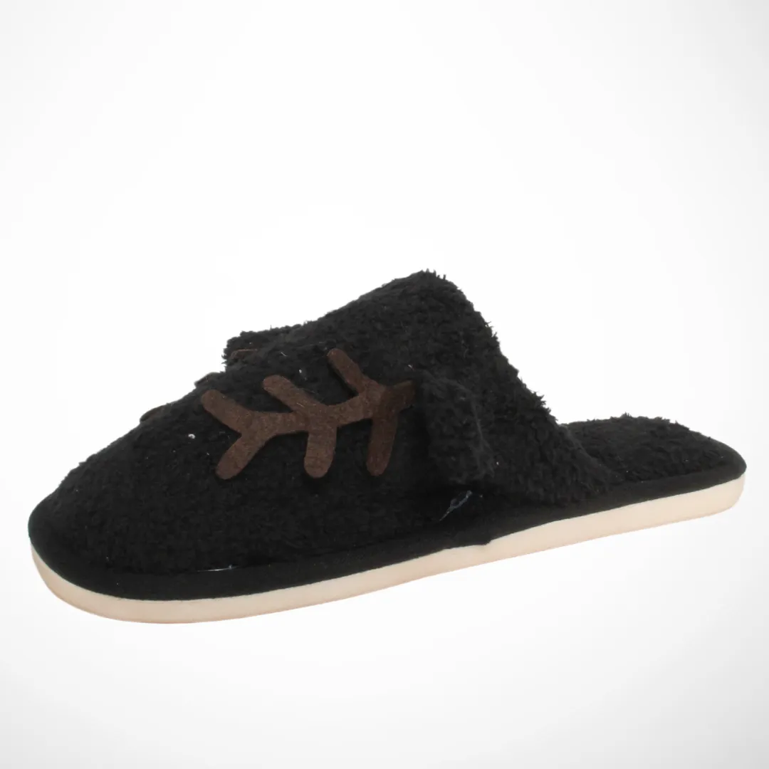 Women Slipper Deer (Black)